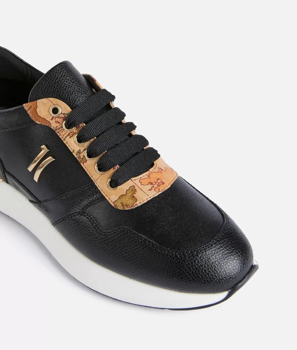 Alviero Martini 1a Classe Running In Pelle Granatina Con Logo 1C Nere