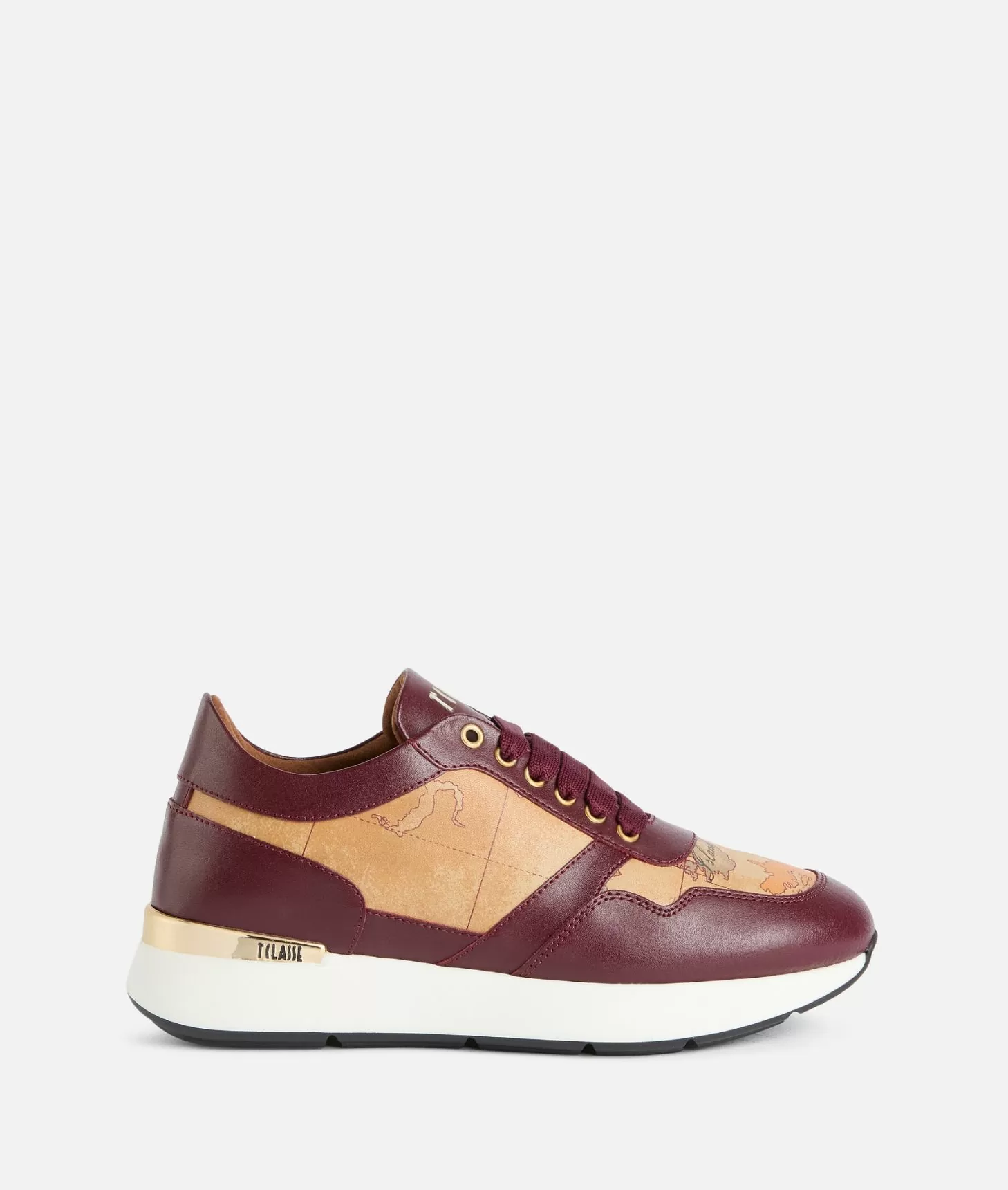 Alviero martini 1a classe Running in pelle liscia con dettagli Geo Classic Burgundy