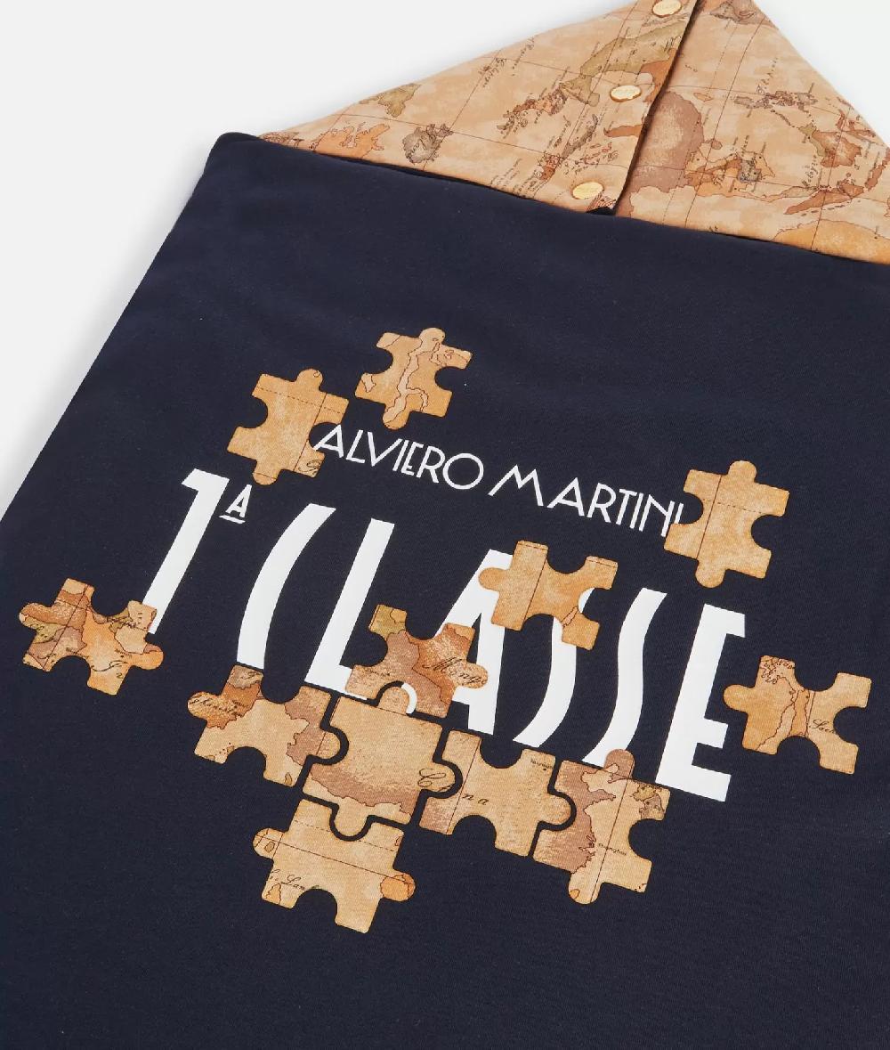 Alviero Martini 1a Classe Sacco Nanna Geo Puzzle Blu