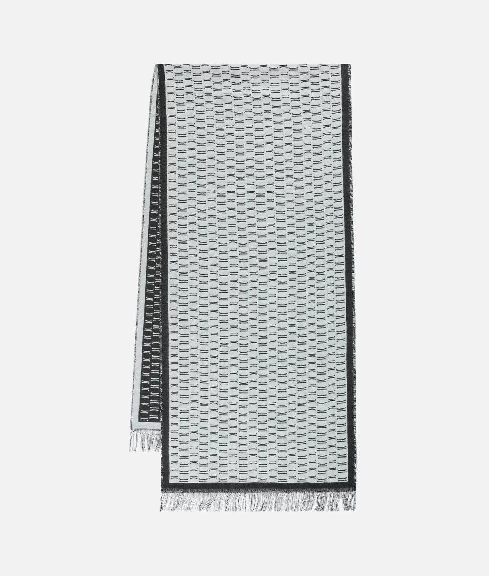 Alviero Martini 1a Classe Sciarpa 1C All Over Cornice 40x180 Grigio Medio