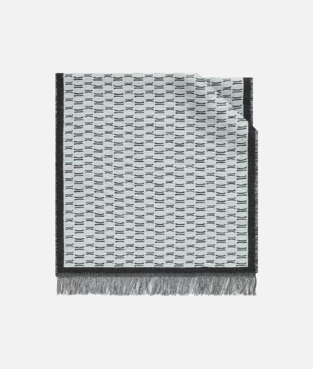 Alviero martini 1a classe Sciarpa 1C All Over cornice 40x180 Grigio Medio