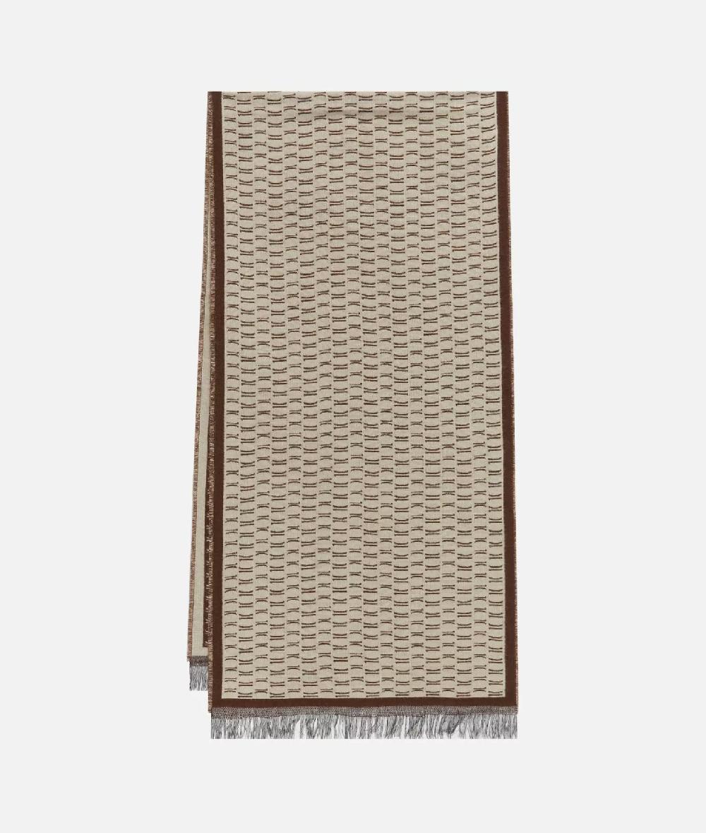 Alviero Martini 1a Classe Sciarpa 1C All Over Cornice 40x180 Terra