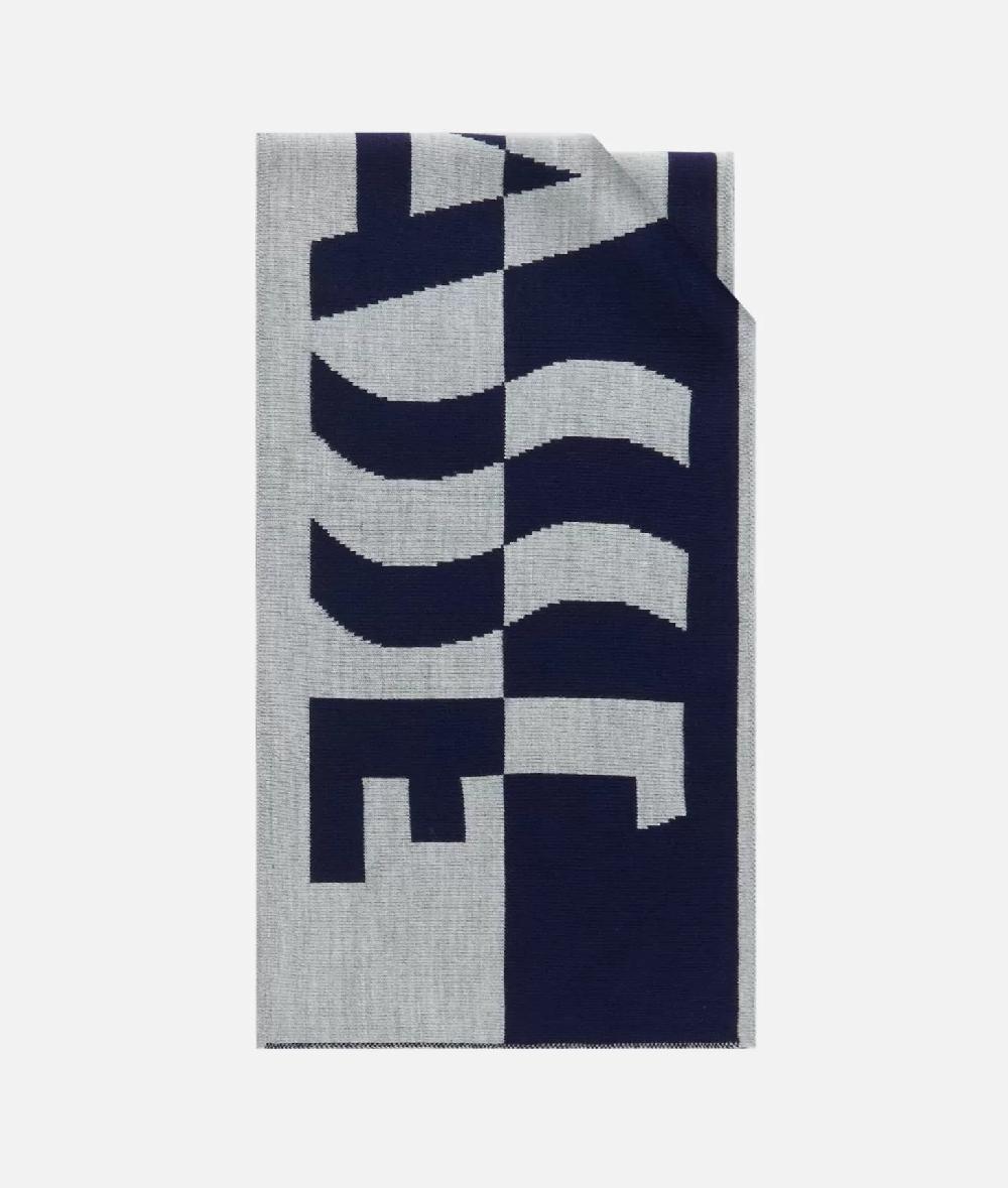 Alviero martini 1a classe Sciarpa bicolor con logo 1ᴬ Classe 30x200 Blu Zaffiro