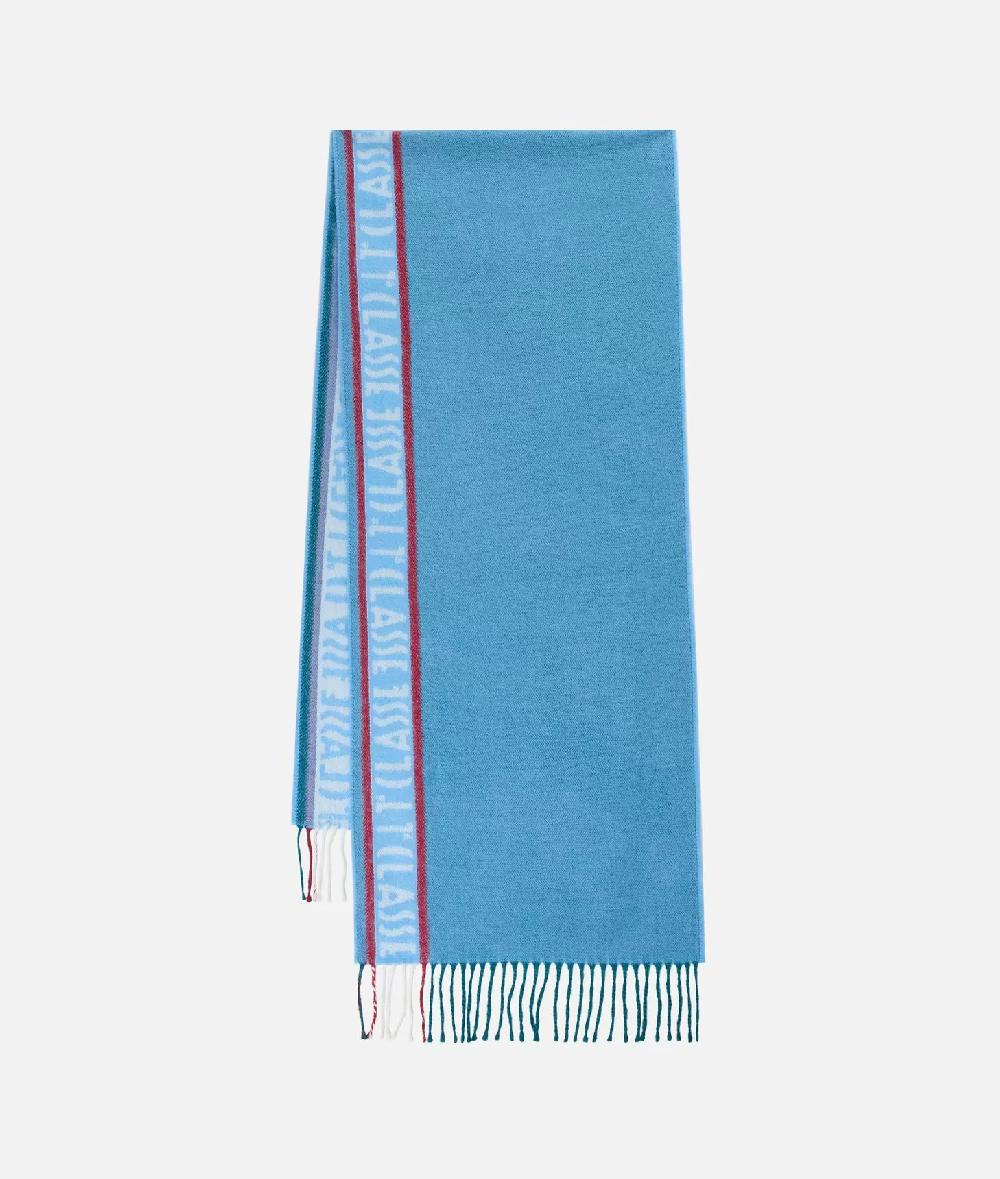 Alviero Martini 1a Classe Sciarpa Color Block Con Logo 38x200 Anice