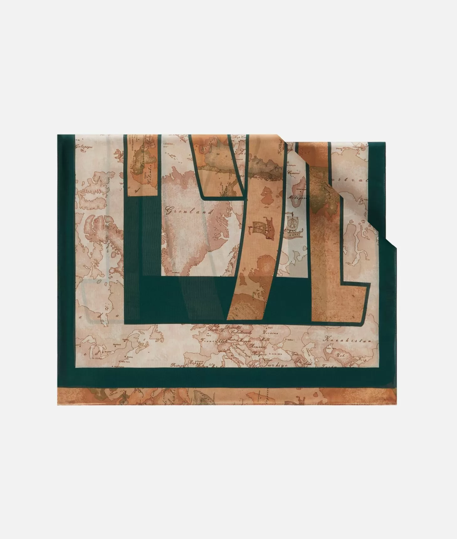 Alviero martini 1a classe Sciarpa con gioiello 1C Mirror 48x150 Giada