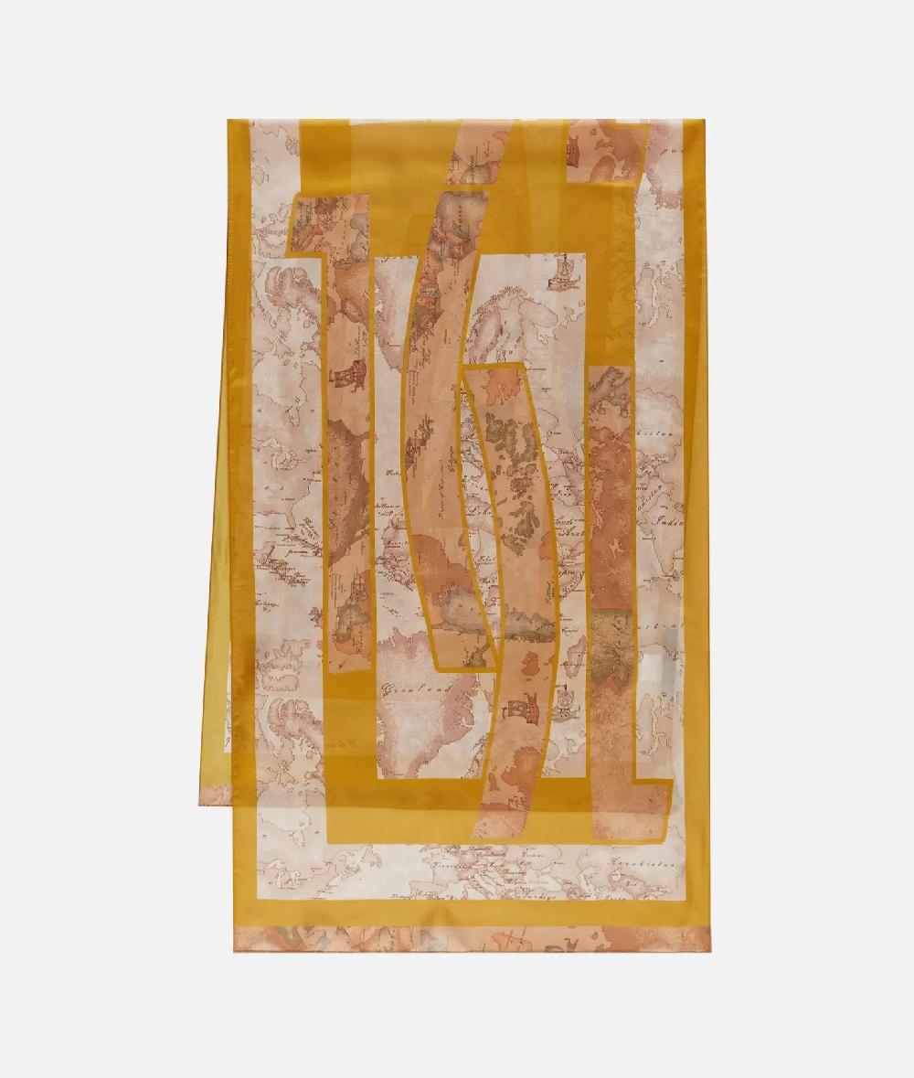 Alviero Martini 1a Classe Sciarpa Con Gioiello 1C Mirror 48x150 Olio