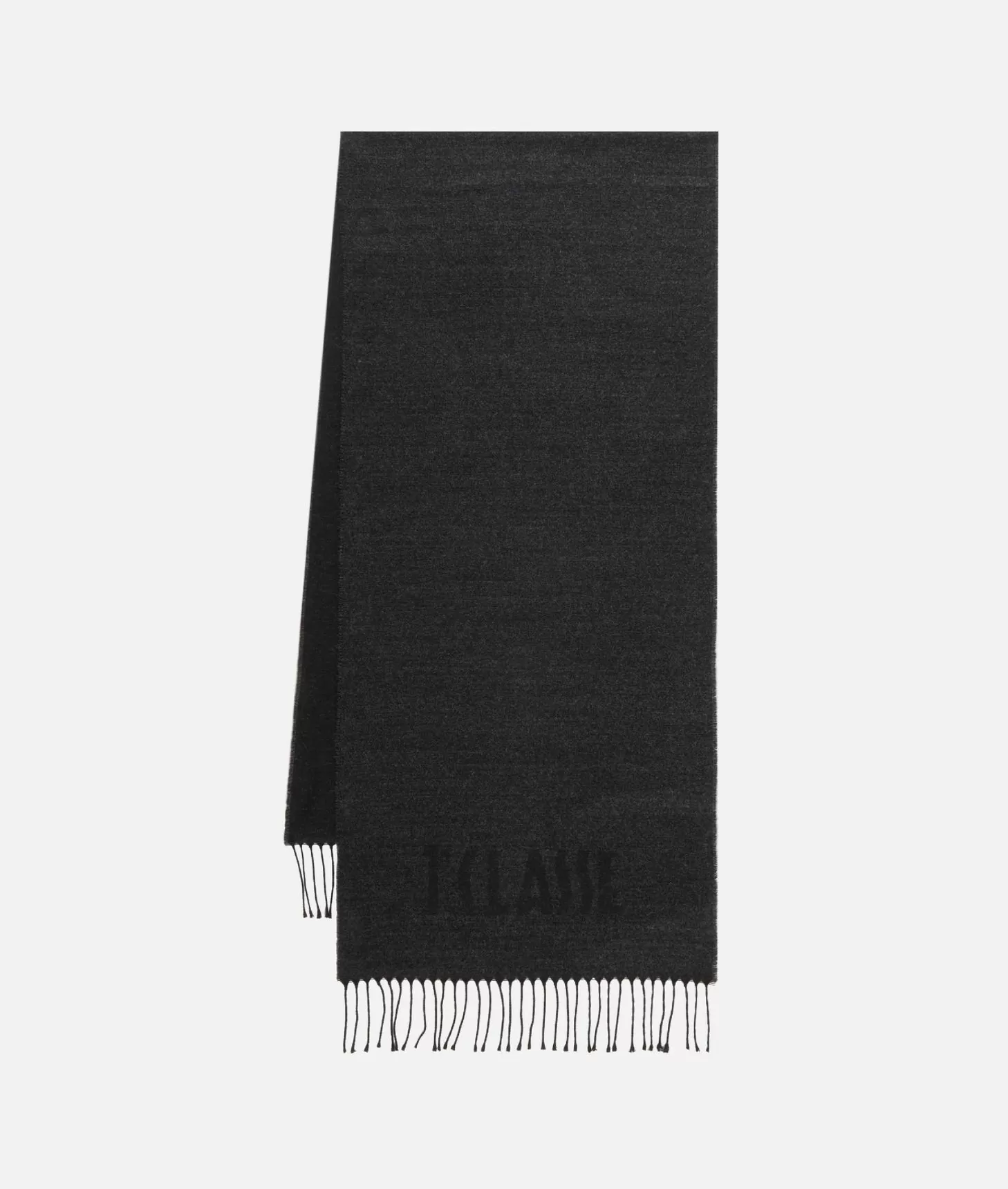 Alviero Martini 1a Classe Sciarpa Con Logo Piccolo 40x180 Antracite