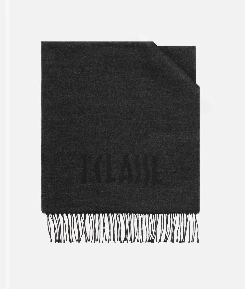Alviero martini 1a classe Sciarpa con logo piccolo 40x180 Antracite