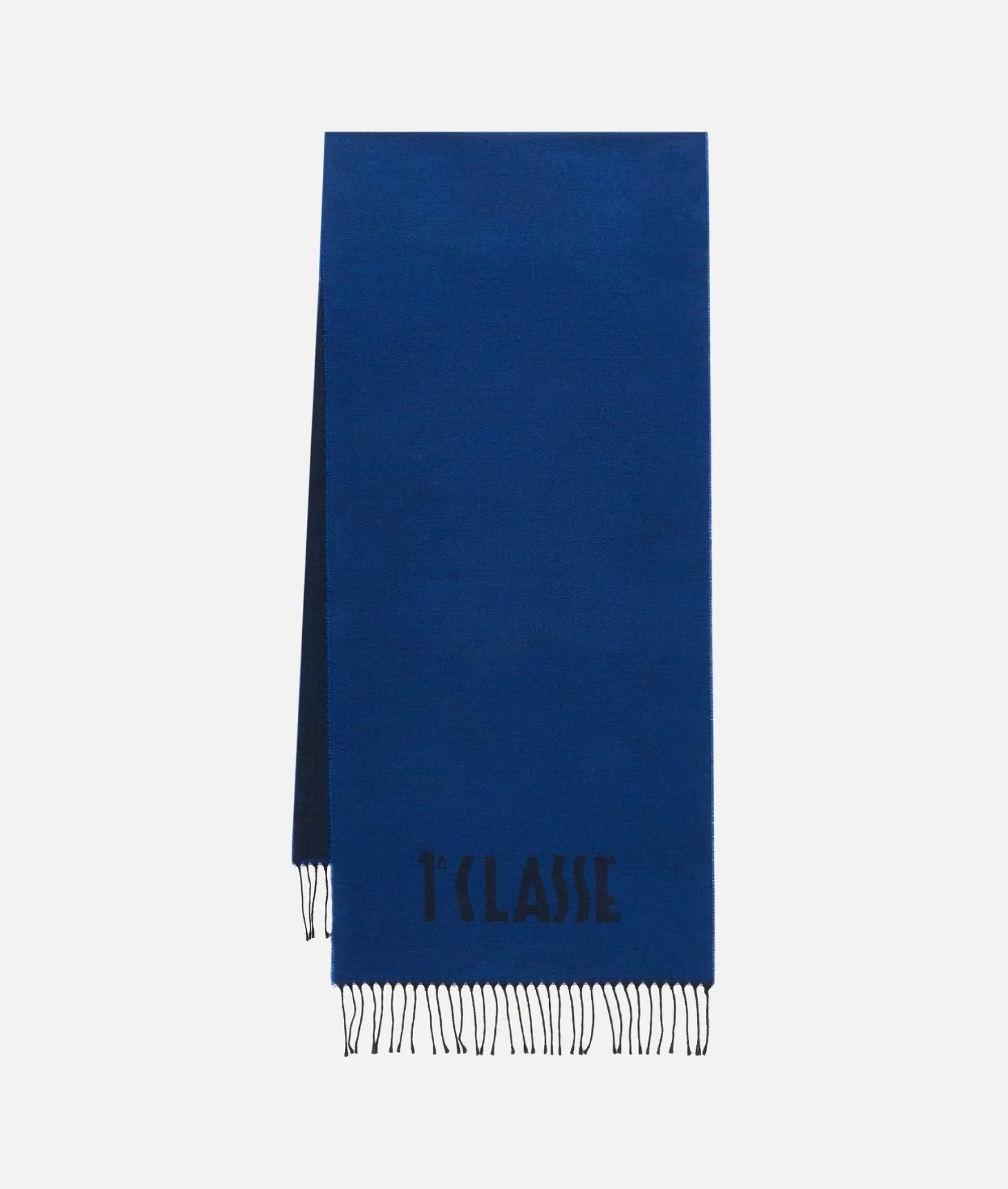 Alviero Martini 1a Classe Sciarpa Con Logo Piccolo 40x180 Blu Cobalto