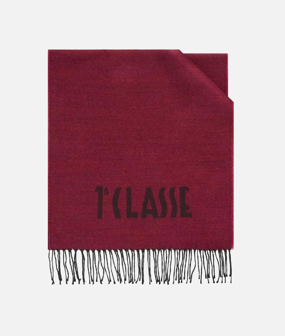 Alviero martini 1a classe Sciarpa con logo piccolo 40x180 Lampone