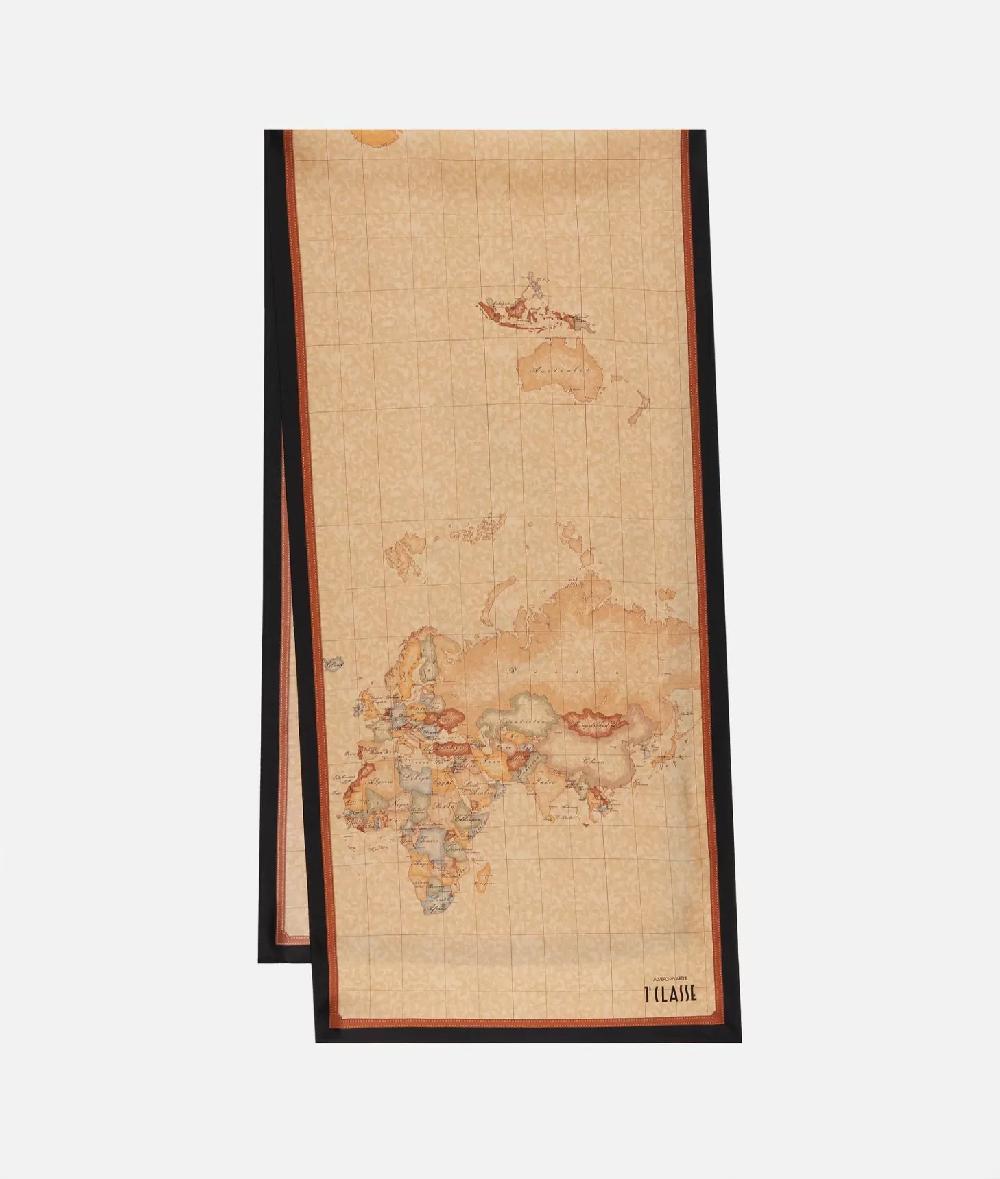 Alviero Martini 1a Classe Sciarpa Geo Classic 45x180 Nera