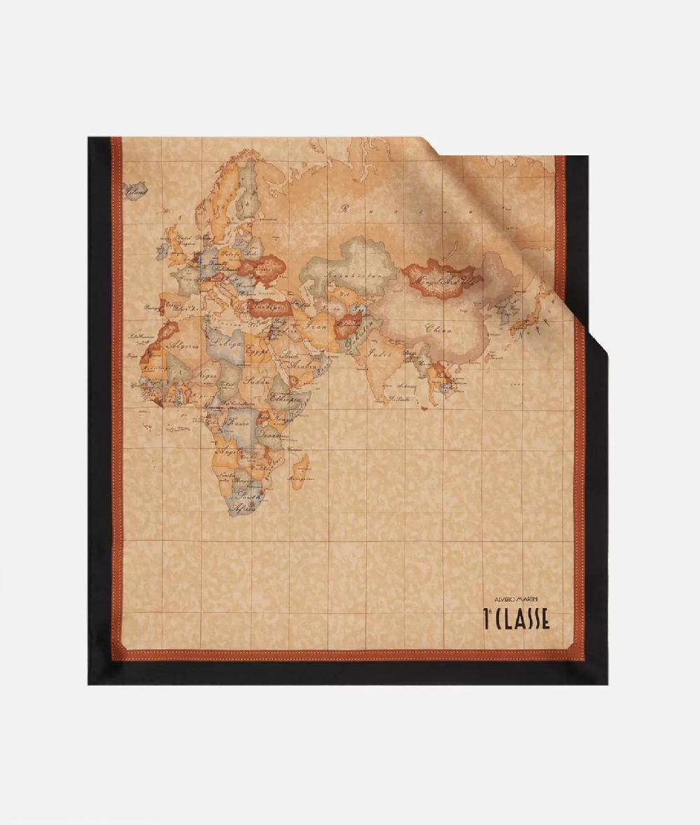 Alviero martini 1a classe Sciarpa Geo Classic 45x180 Nera