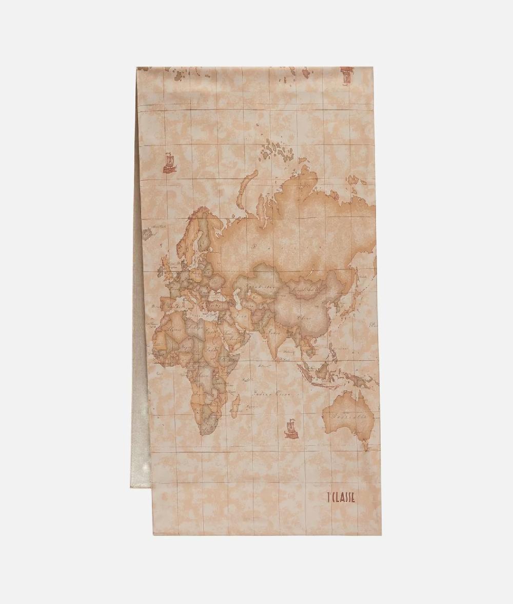 Alviero Martini 1a Classe Sciarpa Geo Classic Laminata 50x180 Naturale