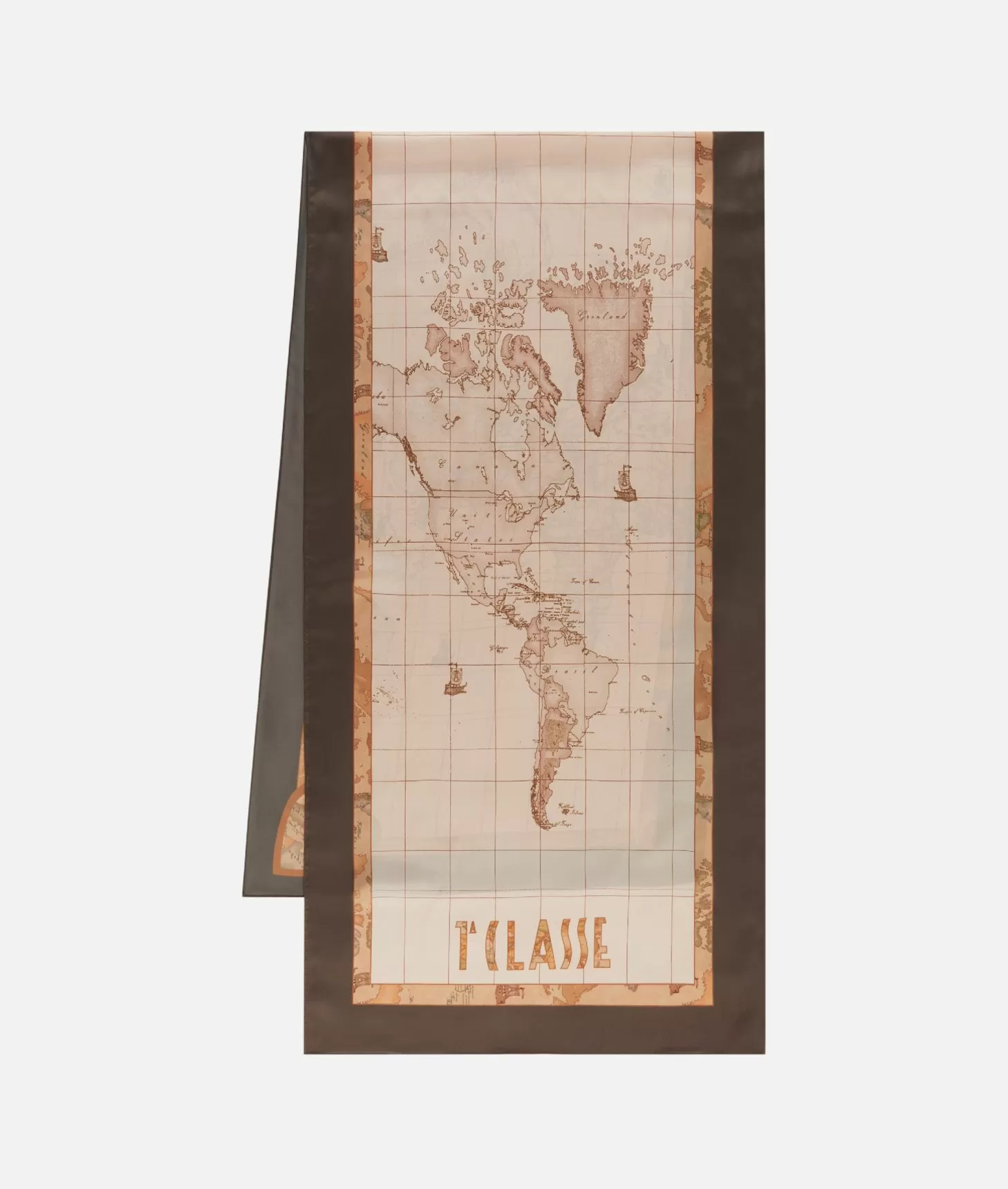 Alviero Martini 1a Classe Sciarpa Geo Cuori 48x180 Kaki