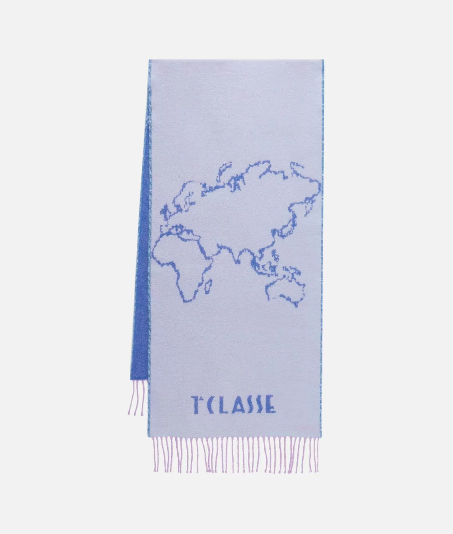 Alviero Martini 1a Classe Sciarpa Geo Filetto 40x180 Celeste