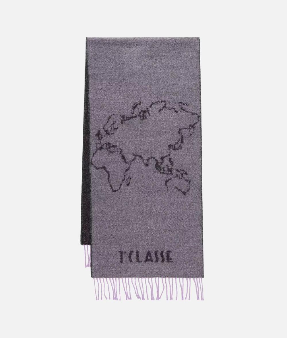 Alviero Martini 1a Classe Sciarpa Geo Filetto 40x180 Petunia