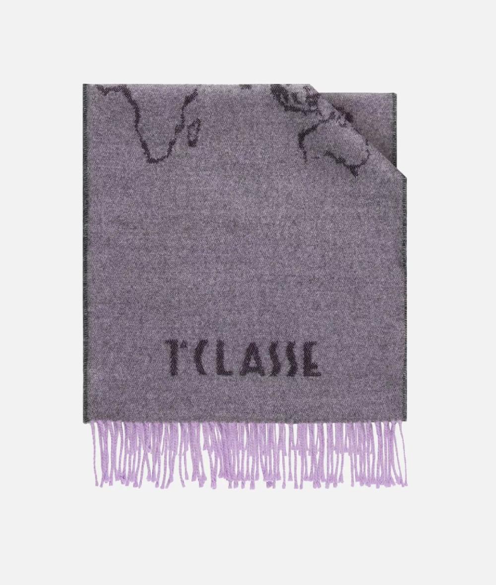 Alviero martini 1a classe Sciarpa Geo Filetto 40x180 Petunia