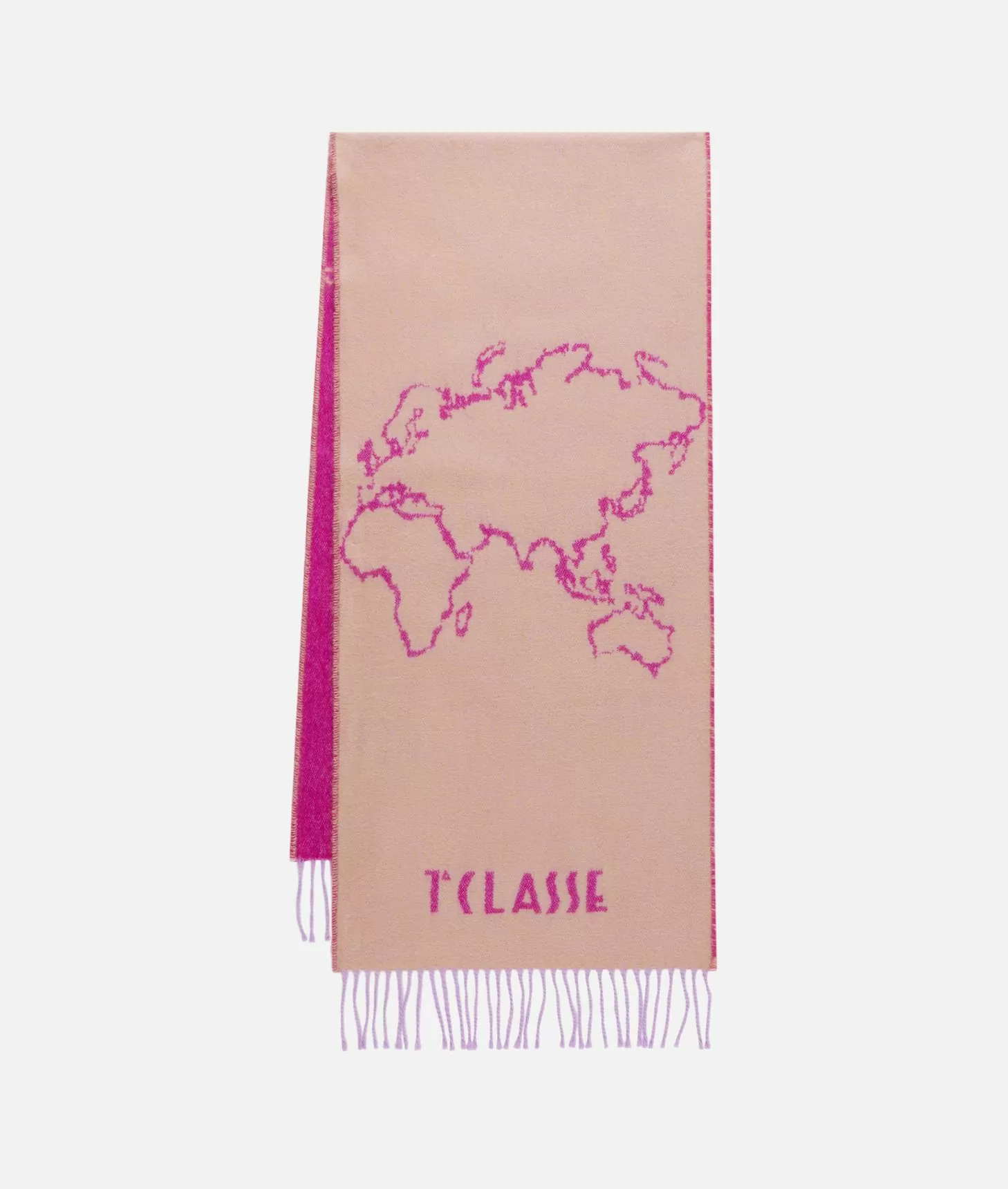 Alviero Martini 1a Classe Sciarpa Geo Filetto 40x180 Rosa Vintage