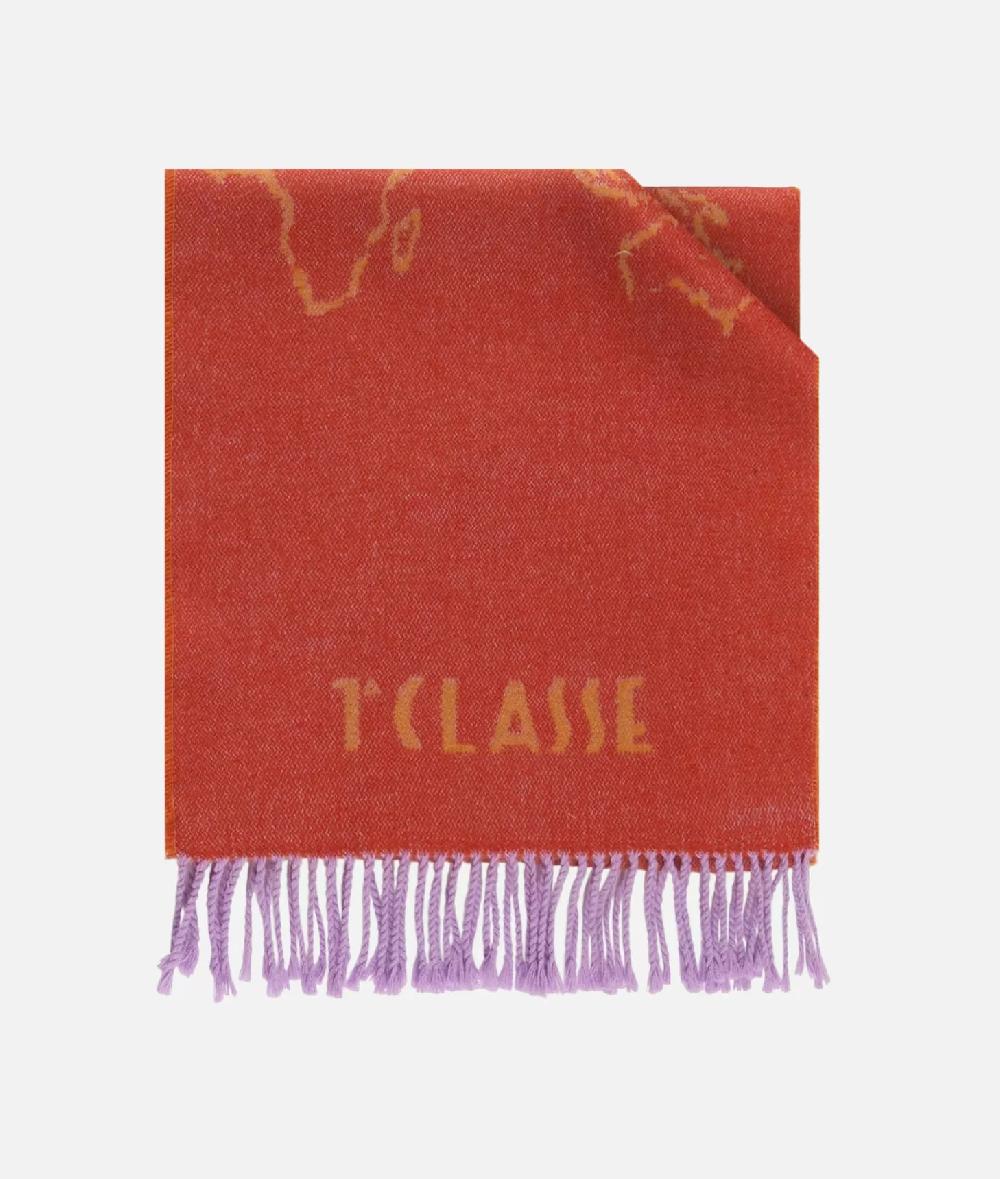 Alviero martini 1a classe Sciarpa Geo Filetto 40x180 Zucca