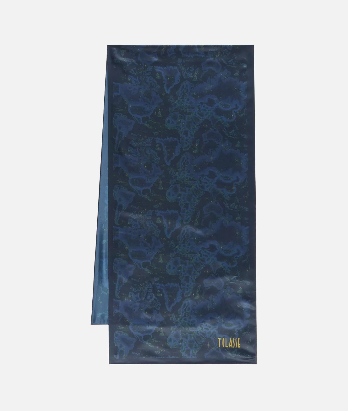 Alviero Martini 1a Classe Sciarpa Geo Midnight 45 X 180 Blu Notte