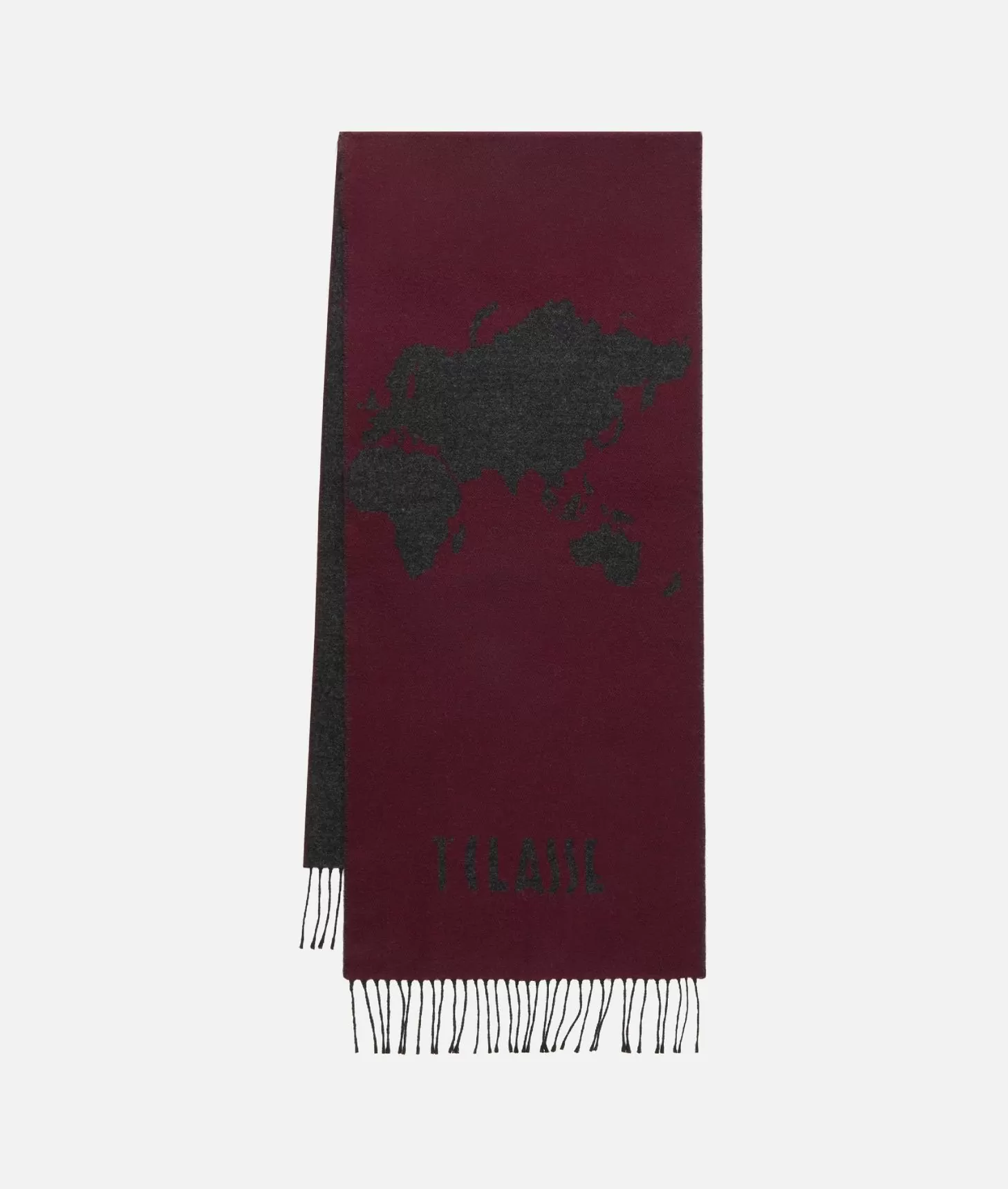 Alviero Martini 1a Classe Sciarpa Geo Pieno 40x180 Bordeaux