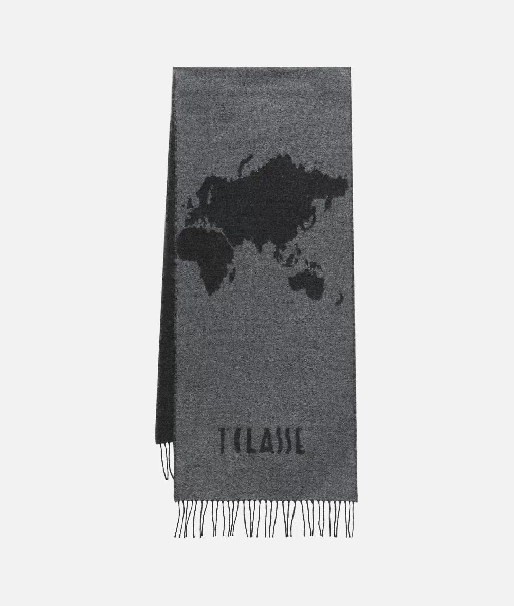 Alviero Martini 1a Classe Sciarpa Geo Pieno 40x180 Grigio Medio