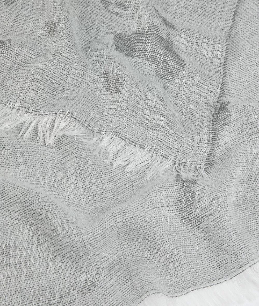 Alviero Martini 1a Classe Sciarpa Geo Pieno Con Anello 40x150 Grigio Chiaro