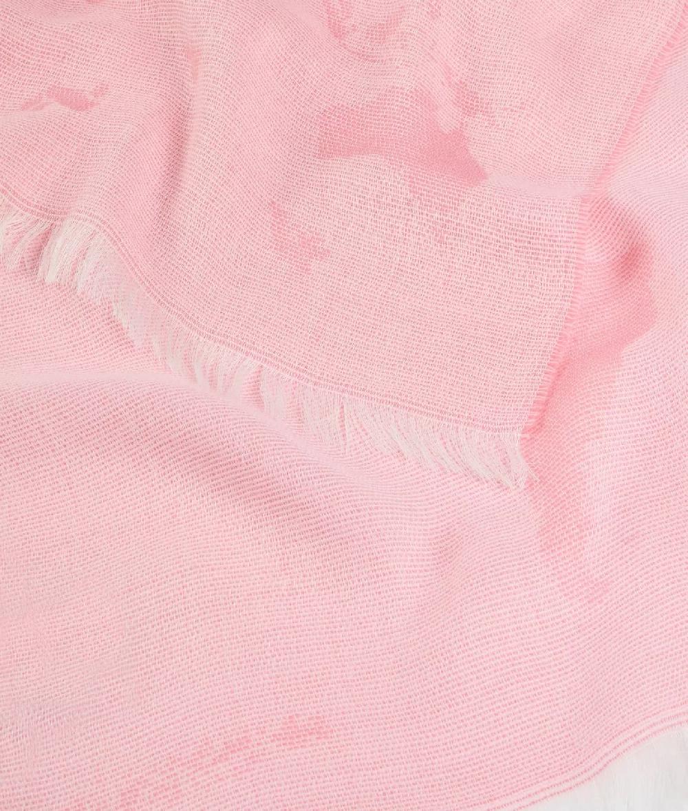 Alviero Martini 1a Classe Sciarpa Geo Pieno Con Anello 40x150 Rosa Cipria