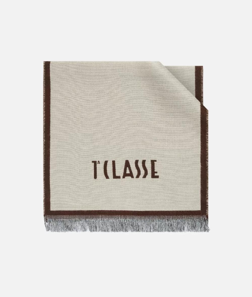 Alviero martini 1a classe Sciarpa Geo Pieno cornice 40x180 Terra