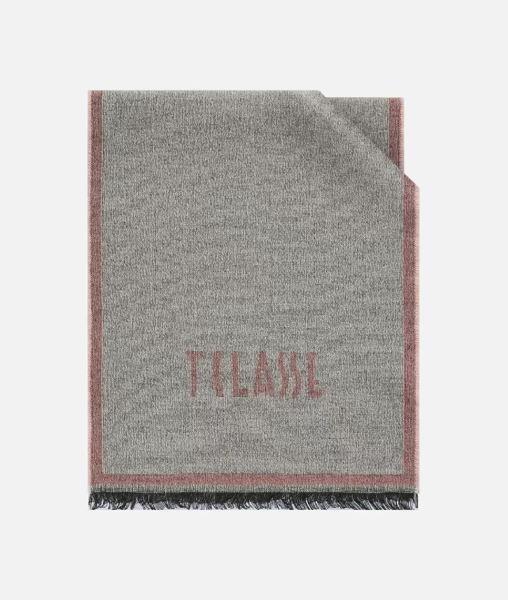 Alviero martini 1a classe Sciarpa Geo Pieno Cornice in misto lana 38x180 Zucca