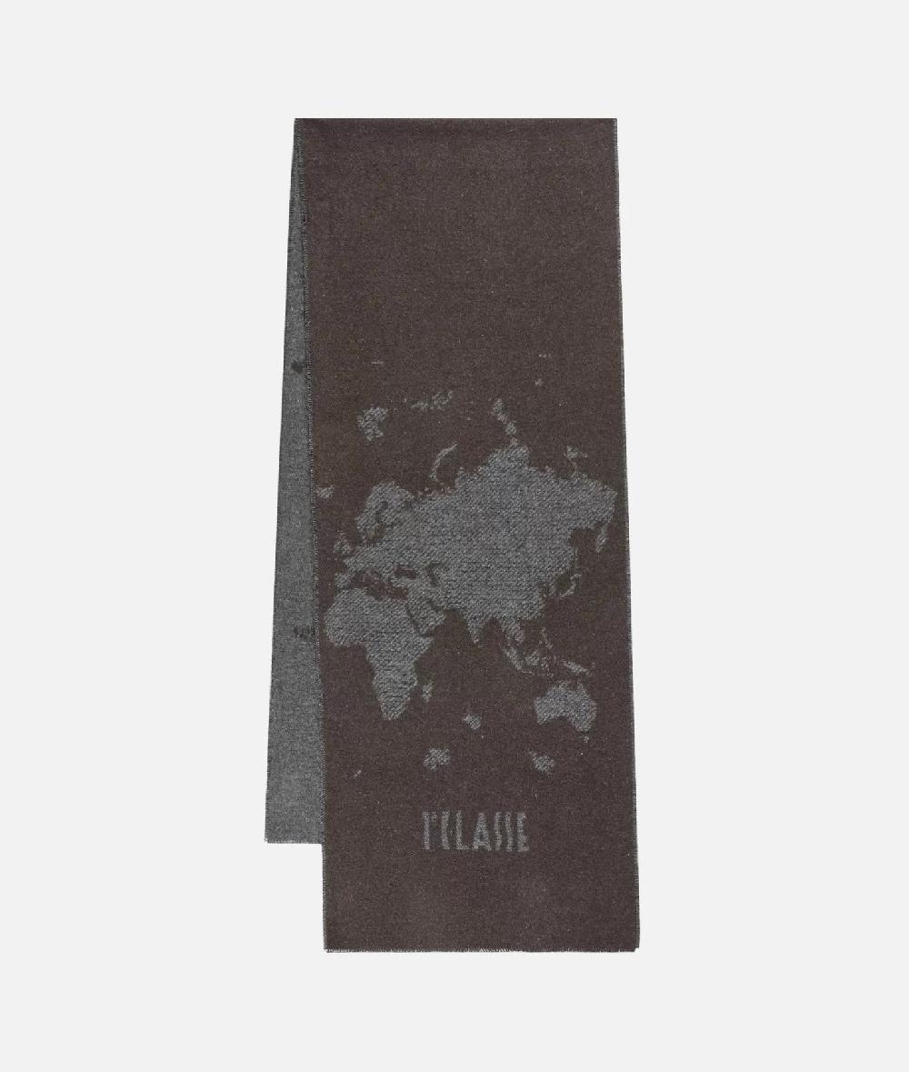 Alviero Martini 1a Classe Sciarpa Geo Pieno Trama 35x180 Grigio Fumo