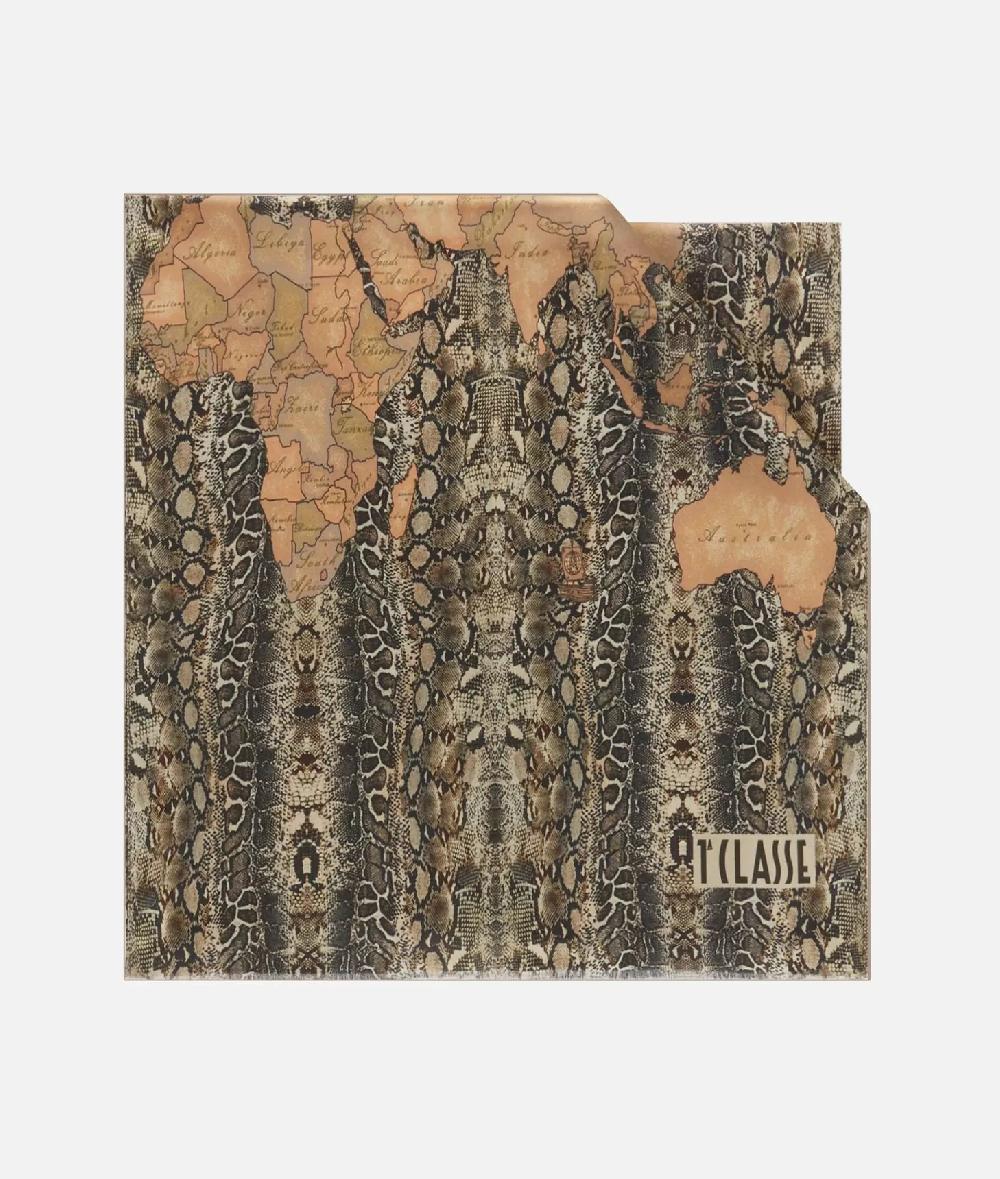 Alviero martini 1a classe Sciarpa Geo Pitone 48x180 Nera