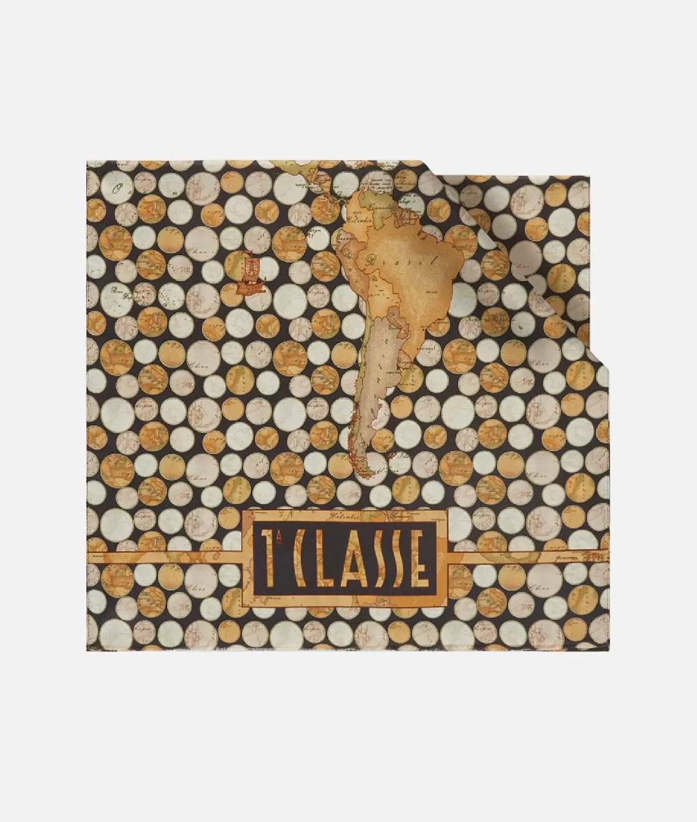 Alviero martini 1a classe Sciarpa Geo Pois 48x180 Nera