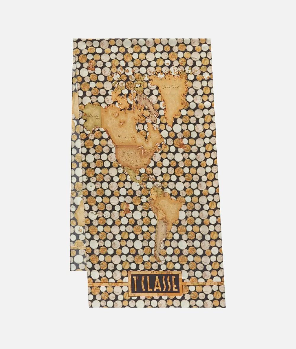 Alviero Martini 1a Classe Sciarpa Geo Pois 48x180 Nera