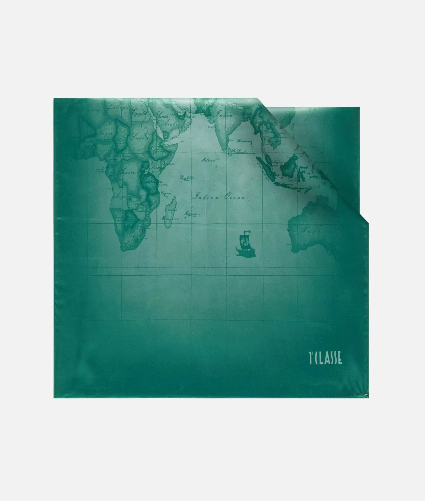 Alviero martini 1a classe Sciarpa Geo Sfumato 45x170 Giada