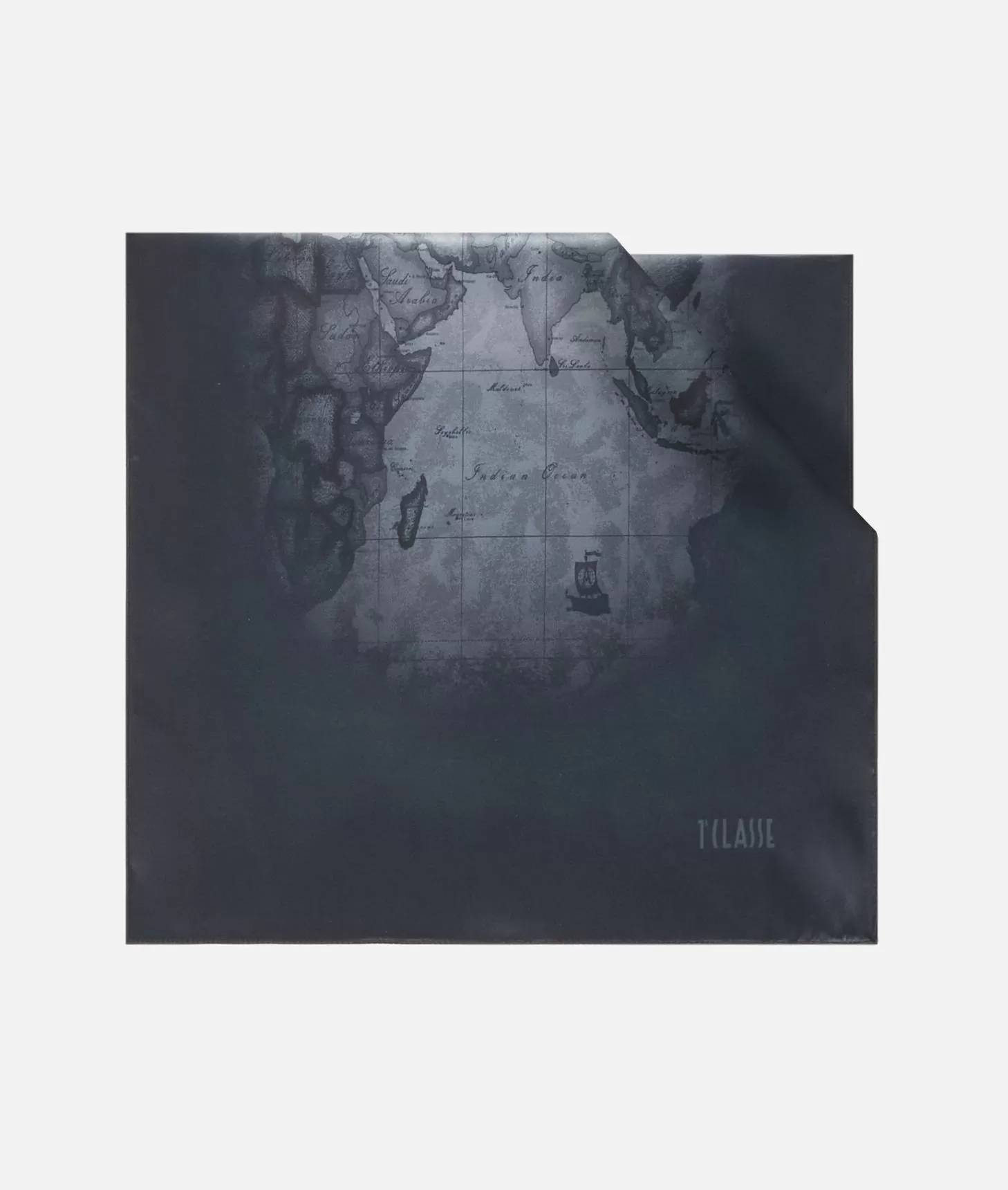 Alviero martini 1a classe Sciarpa Geo Sfumato 45x170 Nera