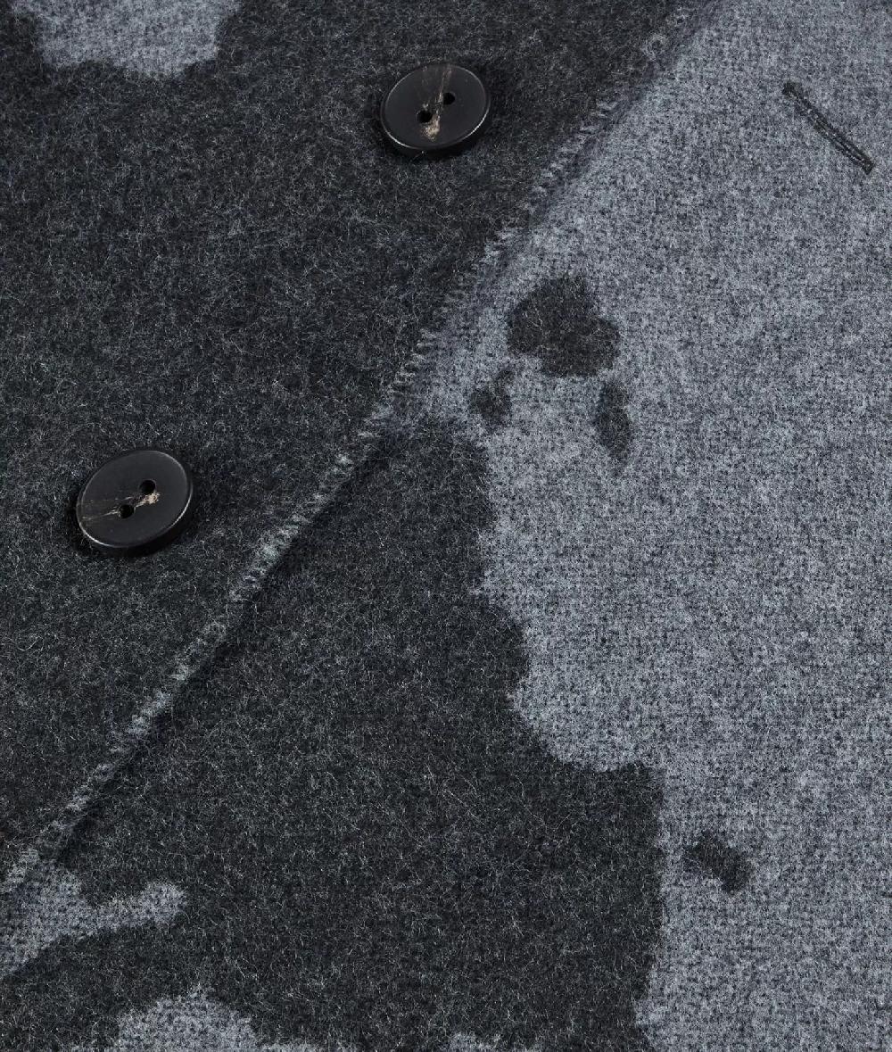 Alviero Martini 1a Classe Sciarpone Geo Pieno Con Bottoni 75x180 Grigio Medio