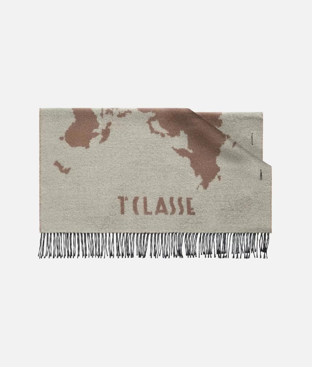 Alviero martini 1a classe Sciarpone Geo Pieno con bottoni 75x180 Naturale