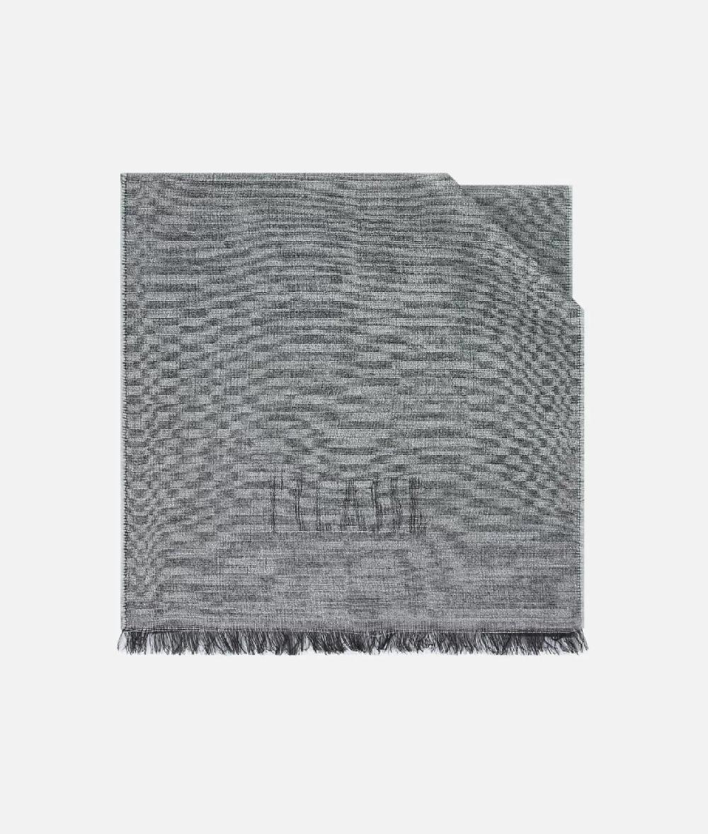 Alviero martini 1a classe Sciarpone Geo Pieno in misto lana 45x185 Grigio Chiaro