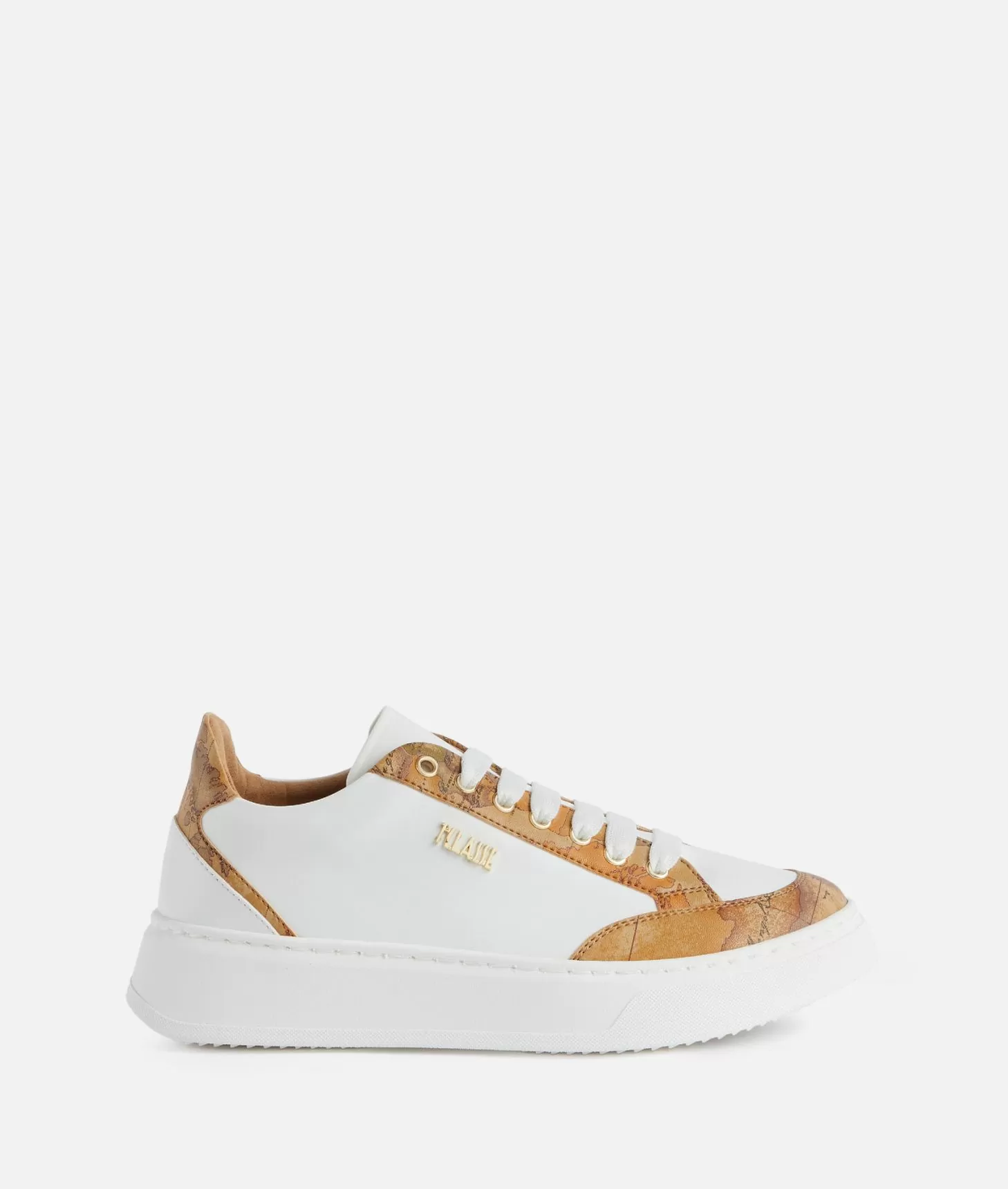 Alviero martini 1a classe Sneakers in eco nappa con dettagli Geo Classic Bianche