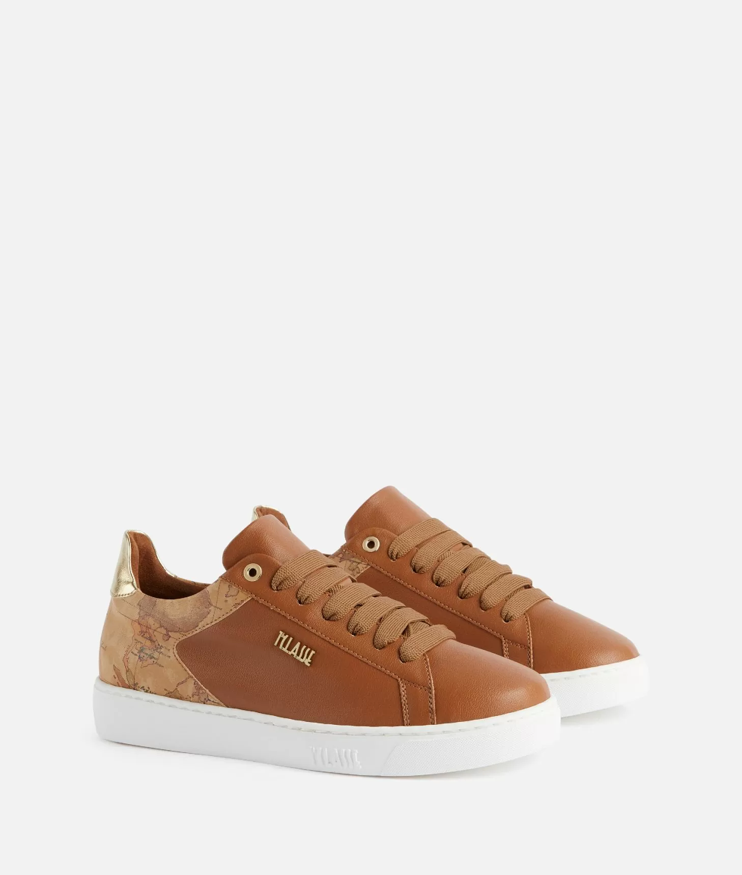 Alviero Martini 1a Classe Sneakers In Eco Nappa Con Logo 1ᴬ Classe Castagna