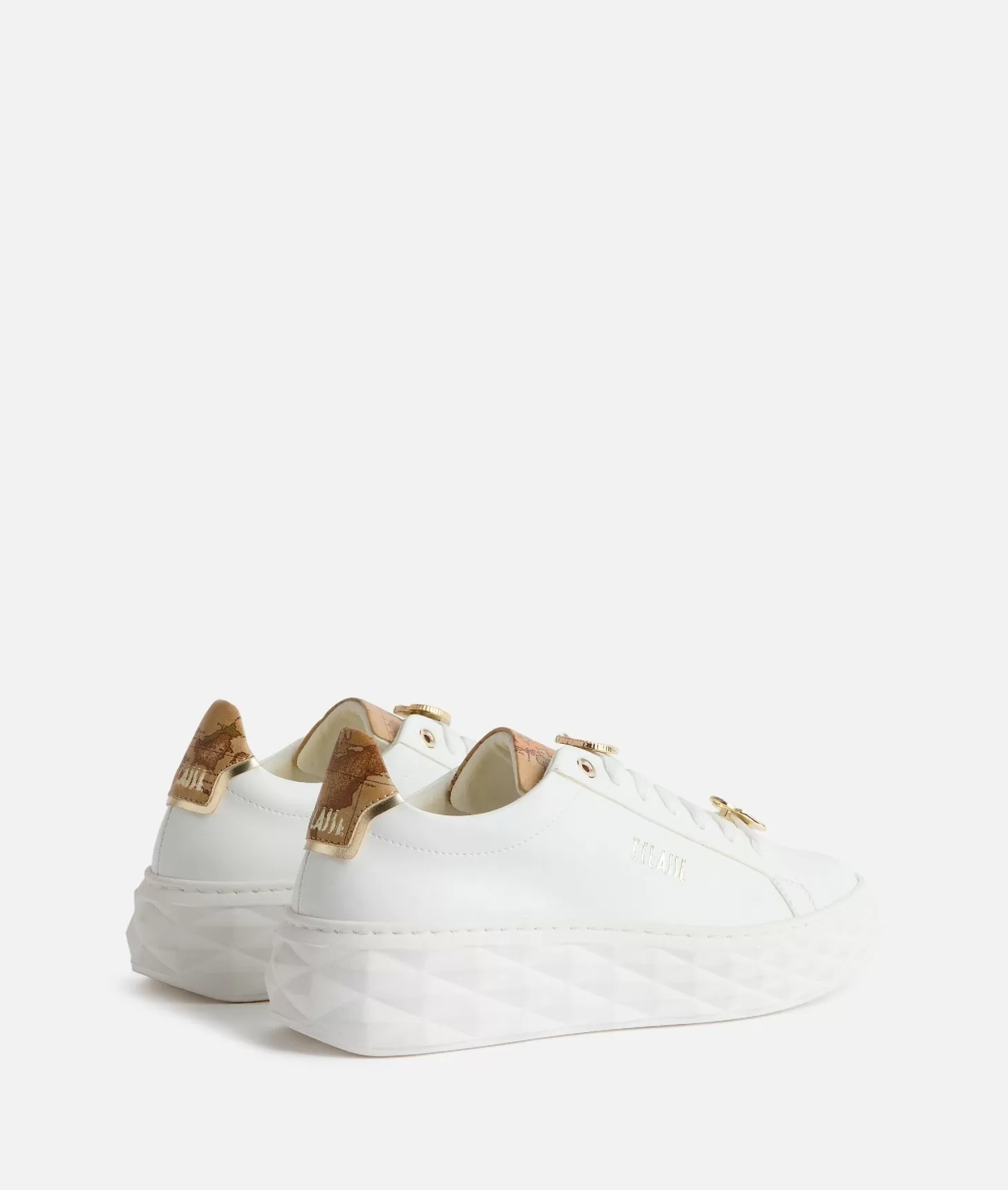 Alviero Martini 1a Classe Sneakers In Eco Nappa Con Passalacci Bianche