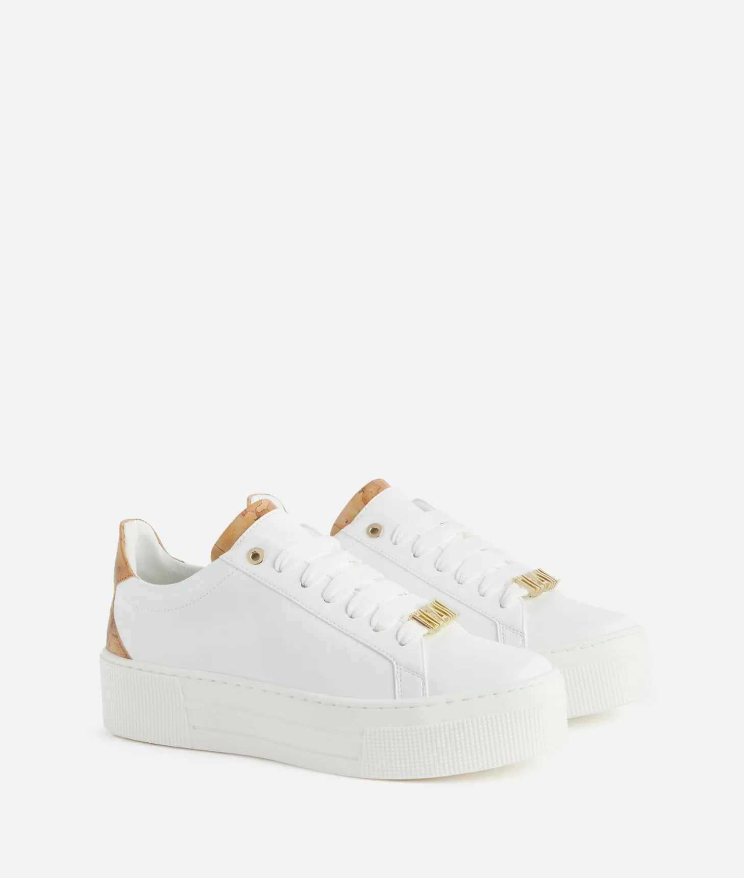 Alviero Martini 1a Classe Sneakers In Eco Nappa Con Passalaccio 1ᴬ Classe Bianche