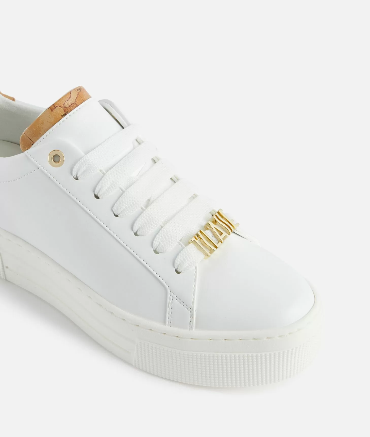 Alviero Martini 1a Classe Sneakers In Eco Nappa Con Passalaccio 1ᴬ Classe Bianche