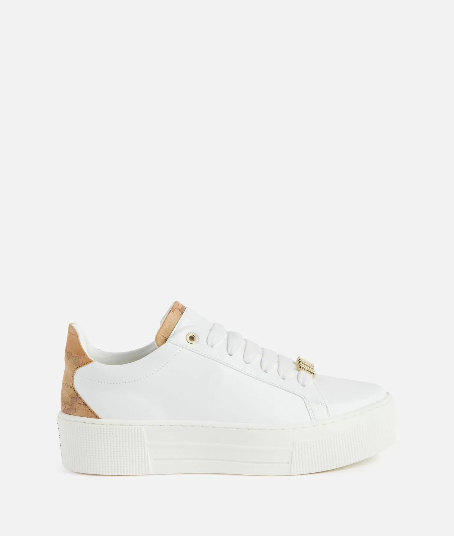 Alviero martini 1a classe Sneakers in eco nappa con passalaccio 1ᴬ Classe Bianche