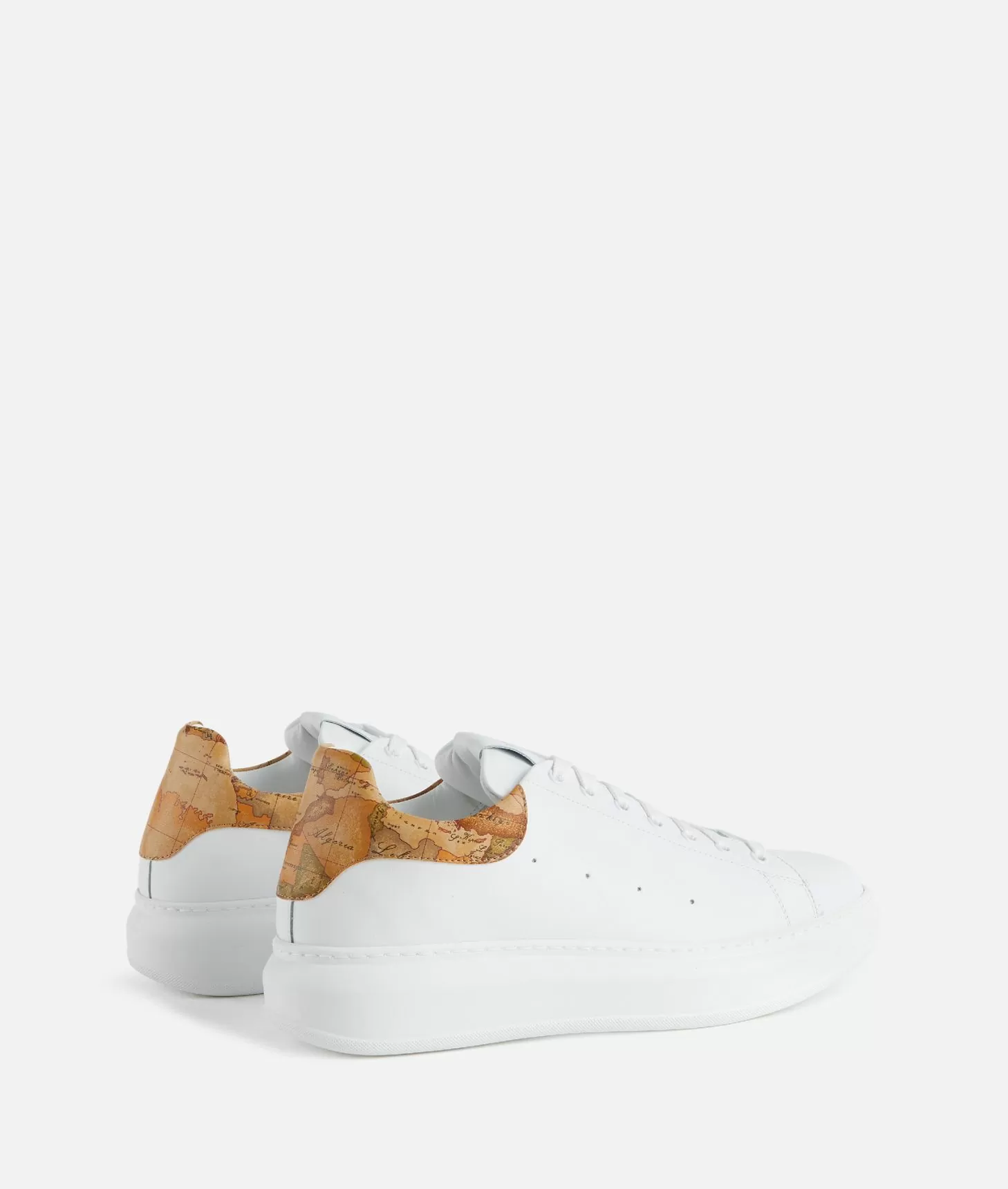 Alviero Martini 1a Classe Sneakers In Pelle Liscia Bianche