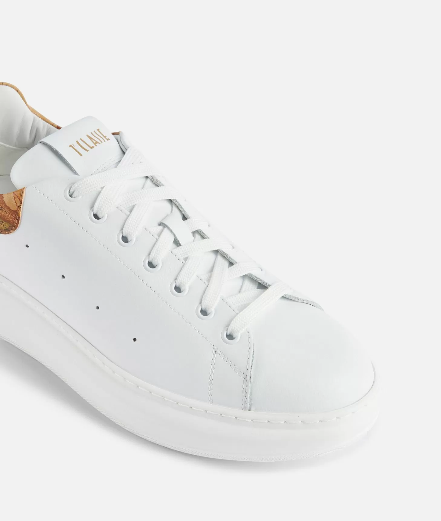 Alviero Martini 1a Classe Sneakers In Pelle Liscia Bianche