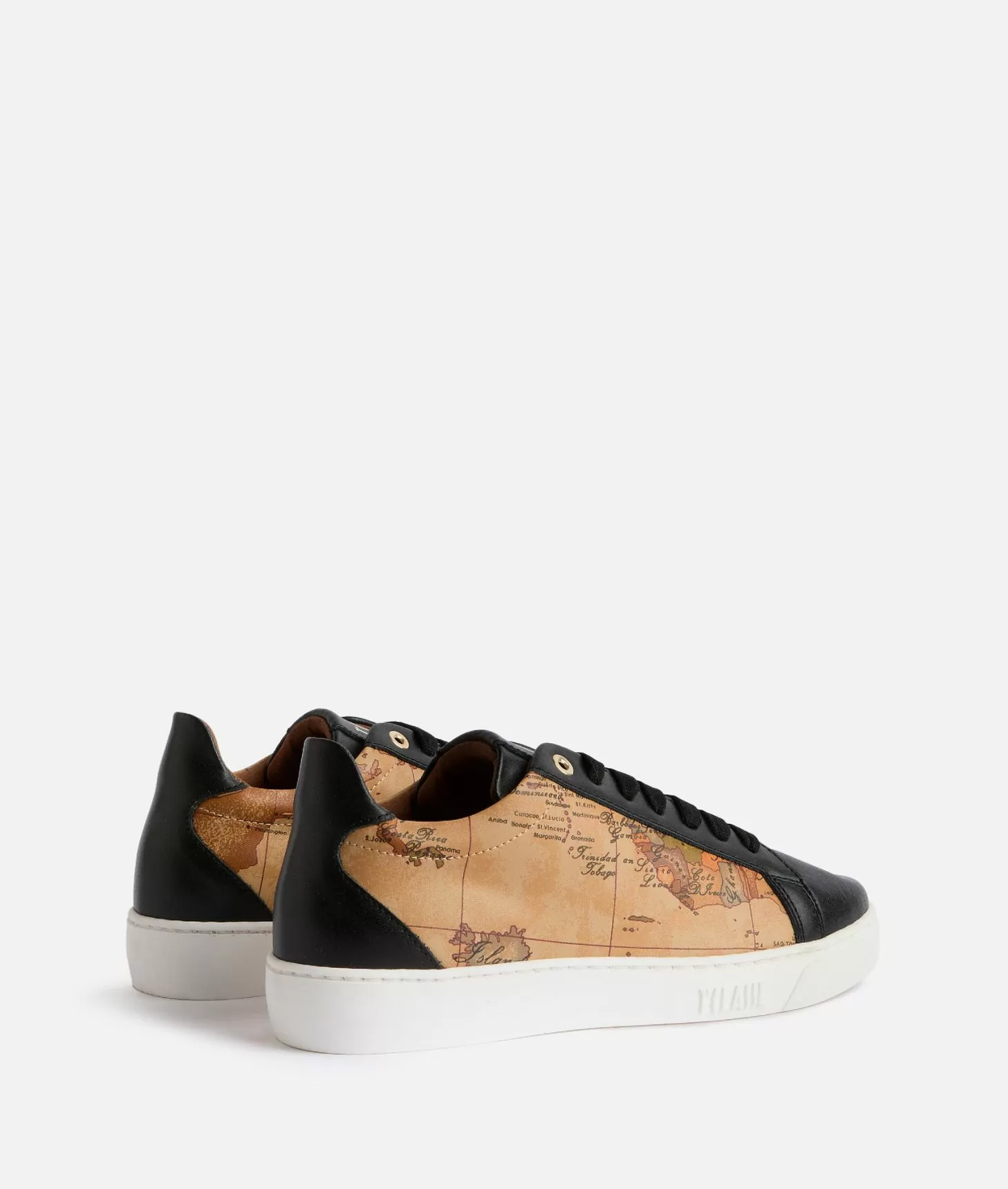 Alviero Martini 1a Classe Sneakers In Pelle Liscia Ed Eco Nappa Geo Classic Nere