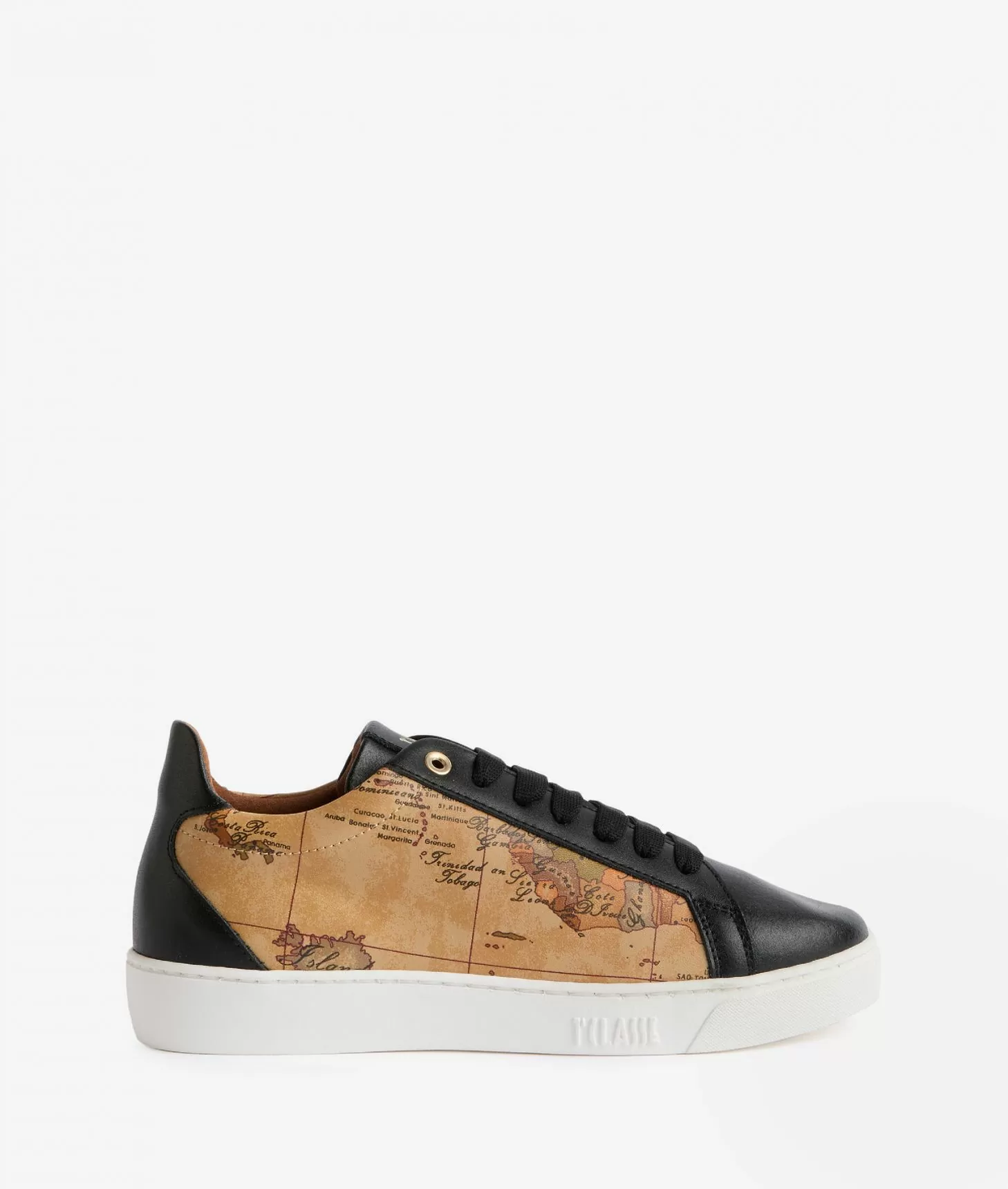 Alviero Martini 1a Classe Sneakers In Pelle Liscia Ed Eco Nappa Geo Classic Nere