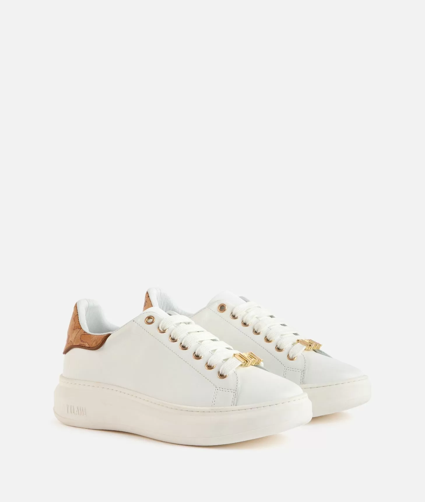 Alviero Martini 1a Classe Sneakers TR Light In Pelle Liscia Con Passalaccio 1ᴬ Classe Bianche